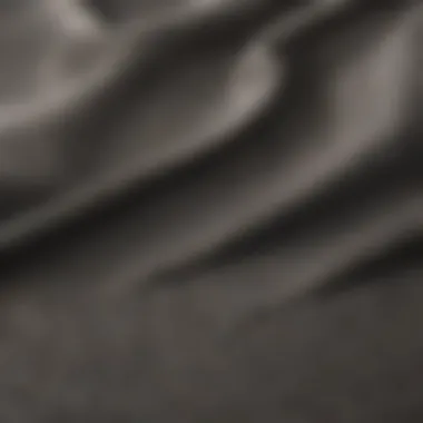 Close-up of a fabric swatch showcasing texture and quality
