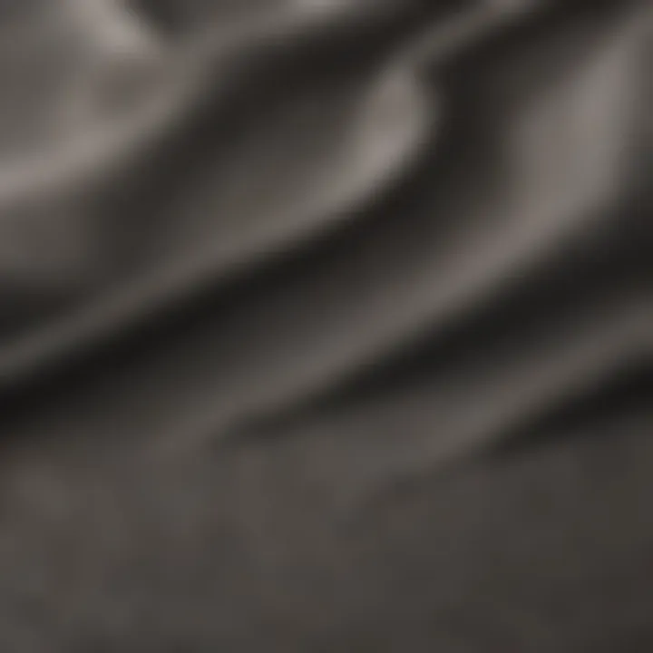 Close-up of a fabric swatch showcasing texture and quality