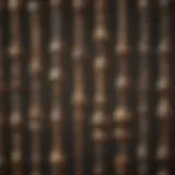 Close-up of various exterior wood screws showcasing different head types