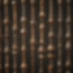 Close-up of various exterior wood screws showcasing different head types