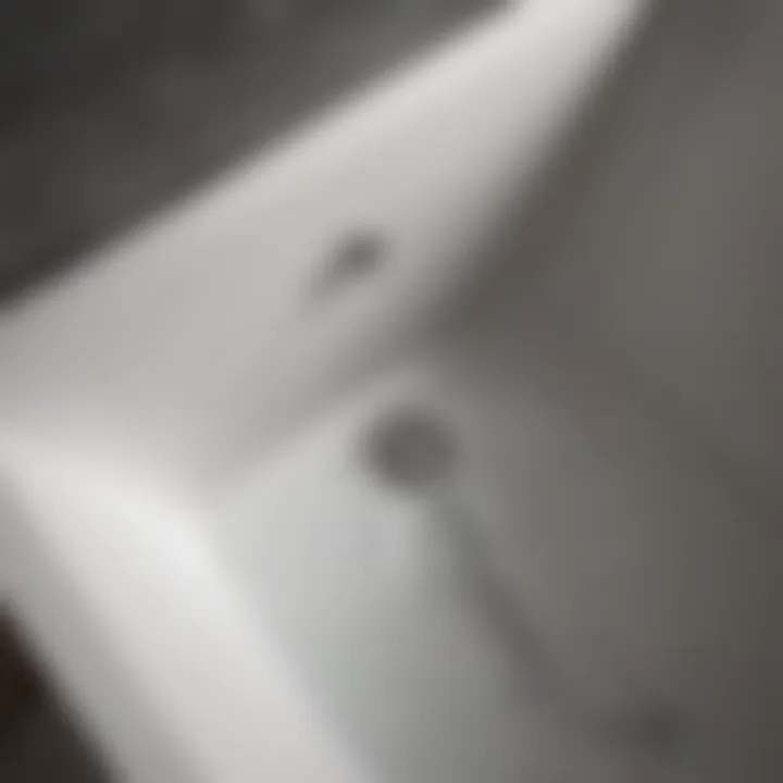 Fully Installed Bath Drain Completed bath drain setup