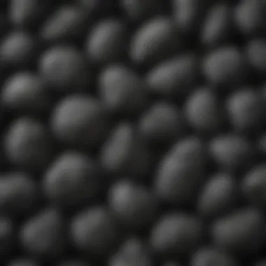 Different types of lump charcoal showcasing their texture and quality