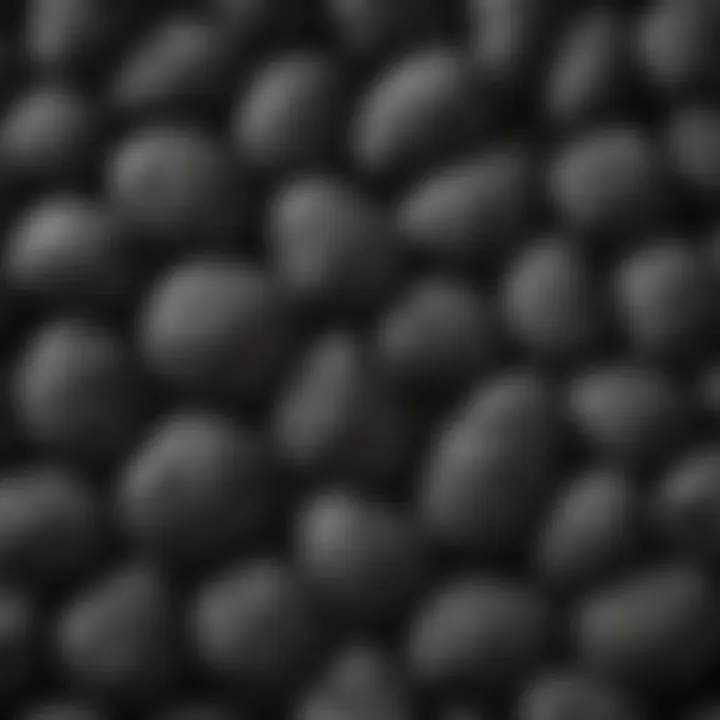 Different types of lump charcoal showcasing their texture and quality