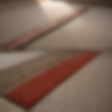 Before and After: Carpet Secured with Tape Before and after of carpet secured with double sided tape