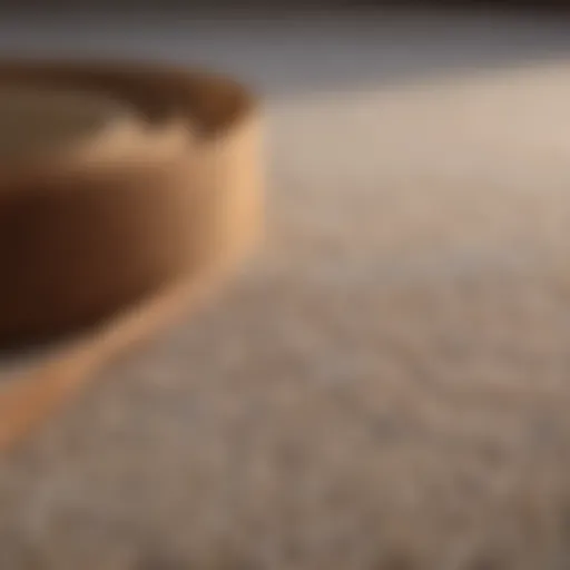 Close-up view of double sided tape on carpet
