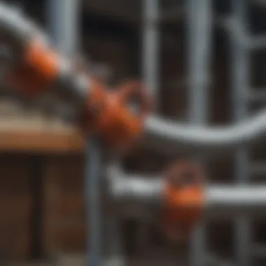 Variety of Water Pipe Repair Clamps Different types of water pipe repair clamps displayed