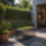 Sleek Design in Contemporary Outdoor Space Elegant Patio Storage Box in Modern Setting