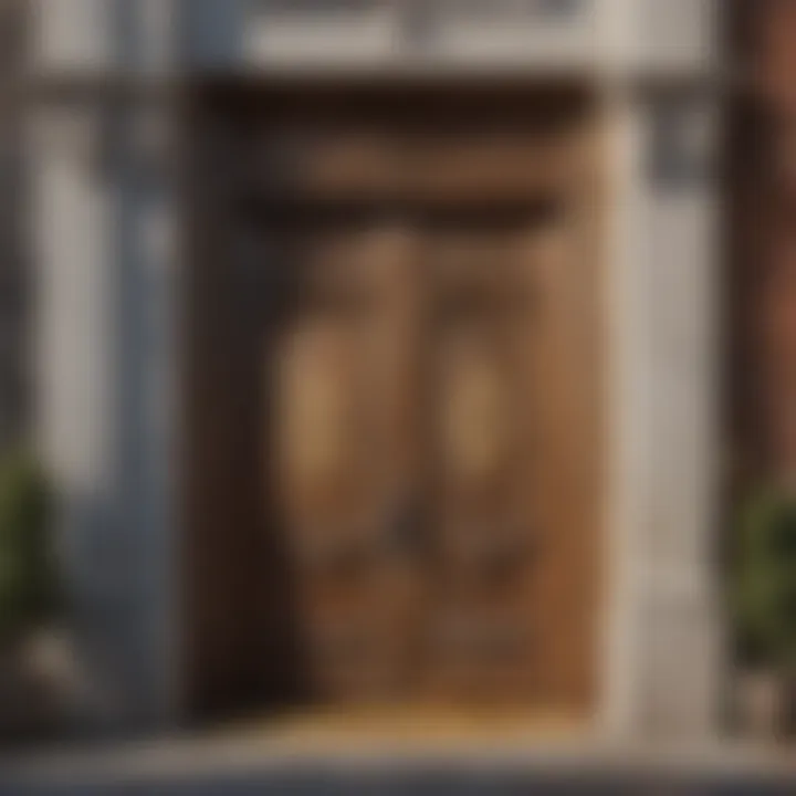 Aesthetic appeal of ventilated exterior door in building