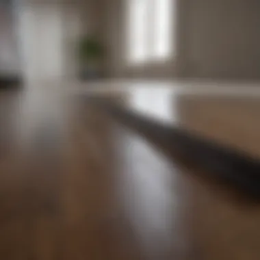 Aligning Vinyl Planks for a Seamless Fit Luxury vinyl planks being aligned for installation