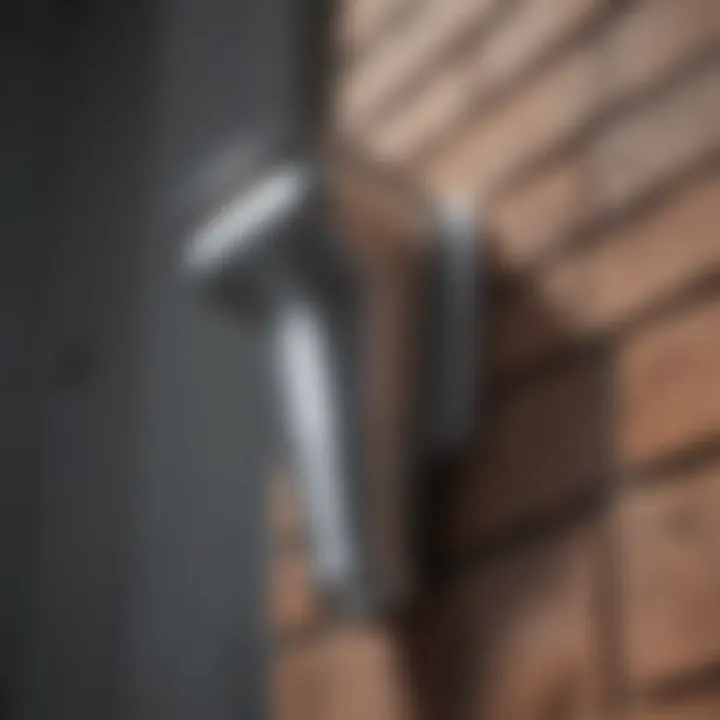 Sleek aluminum downspout showcasing durability and style