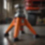 Heavy-duty jack stands showcasing robust construction