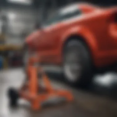 Proper Usage of Jack Stands in Automotive Settings Proper usage scenario of jack stands in an automotive setting