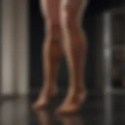 Innovative design of compression socks showcasing advanced fabric technology