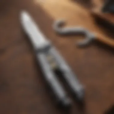 Close-up of customer reviews and testimonials for Leatherman tools.