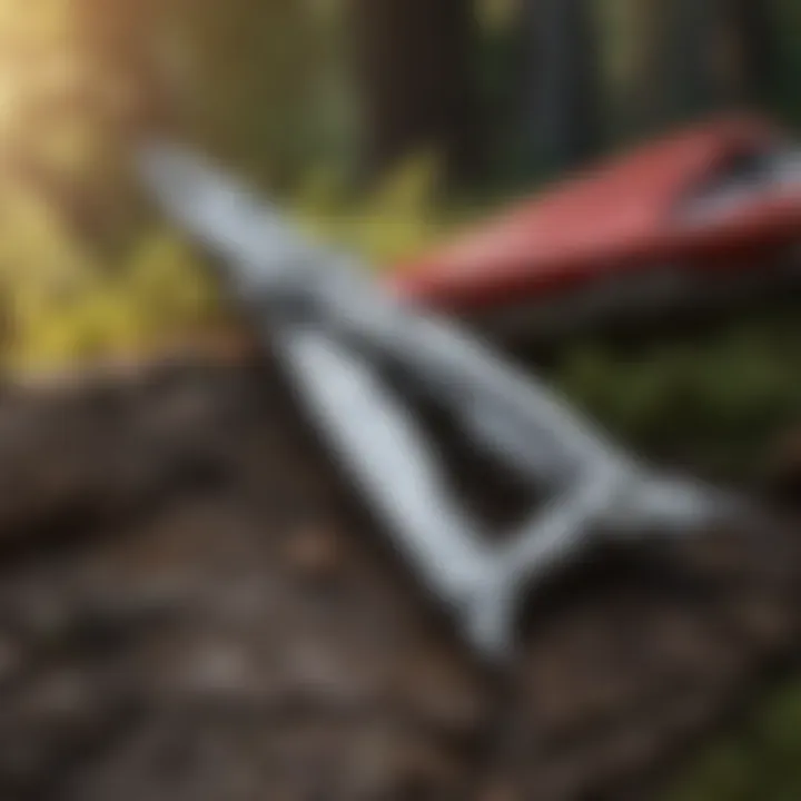 A Leatherman tool in a natural outdoor setting.