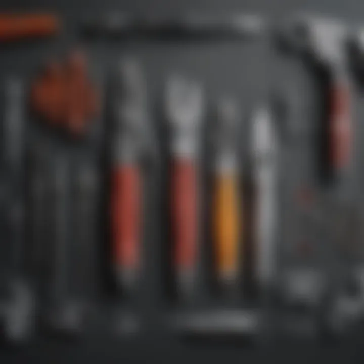 A collage of various Leatherman tools highlighting their versatility.