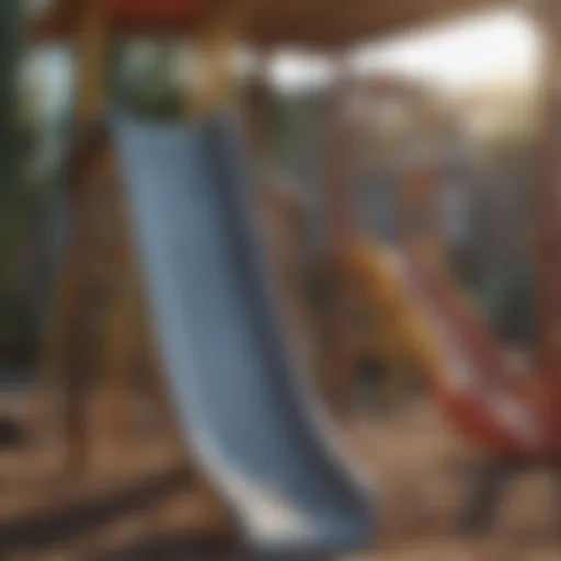 Components of a playground slide