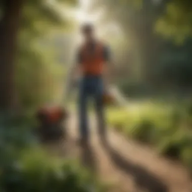 Applying Killzall Weed Killer in a Garden Application of Killzall Weed Killer in a garden
