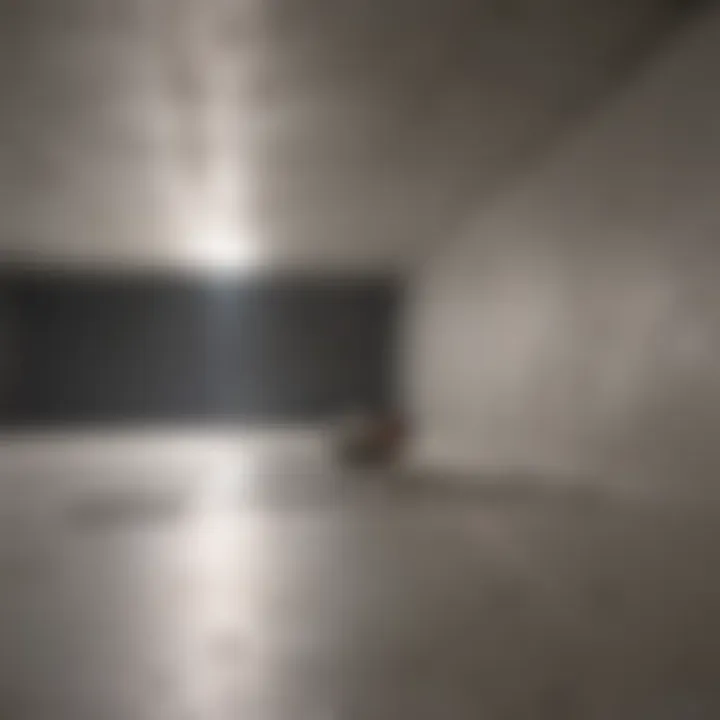 Applying Sealant for Concrete Ceiling Crack Repair