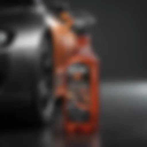 Detailed view of Armor All Tire Shine Spray bottle