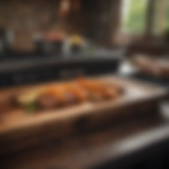 Artistic Culinary Creation with Applewood Touch