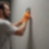 Artistic drywall patching technique