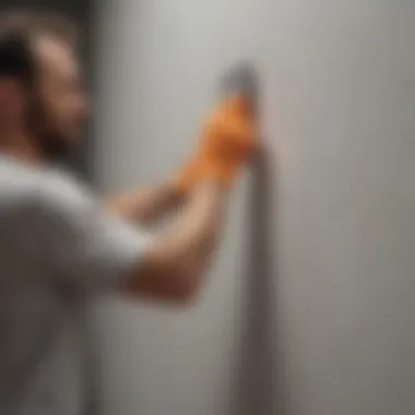 Artistic drywall patching technique