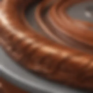 Artistic swirls of Rust-Oleum Satin paint