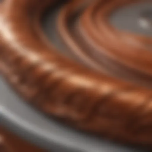 Artistic swirls of Rust-Oleum Satin paint