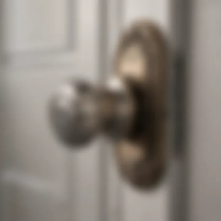 Illustration of an elegant and secure door lock mechanism