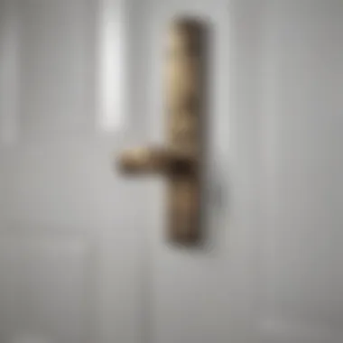 Illustration demonstrating the proper installation technique of an ASA strike plate