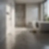 Bathroom tiles being cleaned with Works Bath and Shower Cleaner