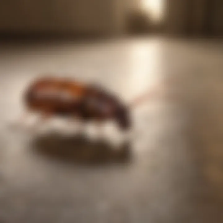 Before and after using Bengal Roach Spray on a roach-infested area