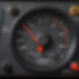 An advanced auto ranging digital multimeter showcasing its display and features.