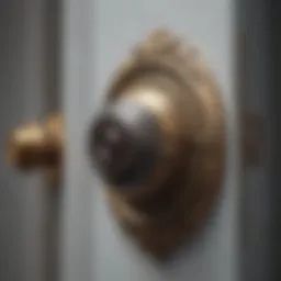 High-security door knob with advanced locking mechanism