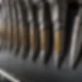 Close-up of sawzall blade teeth designed for metal cutting