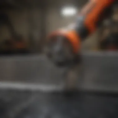 Sawzall Cutting Through Metal Sawzall in action slicing through metal material