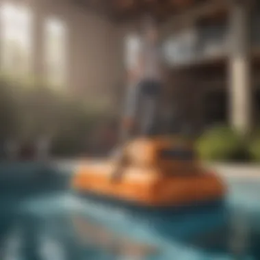 Bestway Above Ground Pool Scrubber in Action