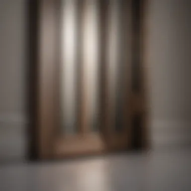 Close-up of premium materials used in bifold door construction