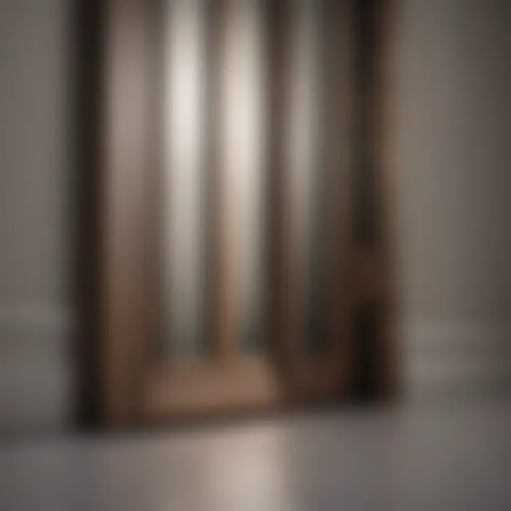 Close-up of premium materials used in bifold door construction