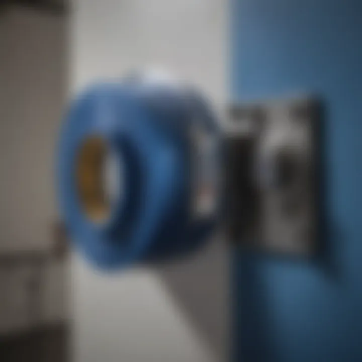 Application demonstration of Blue Monster Teflon Tape on gas fitting