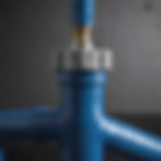 Illustration of gas pipe with Blue Monster Teflon Tape