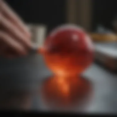 Close-up of bonding strength demonstration using Loctite construction glue
