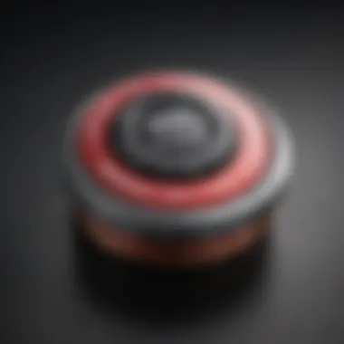Capillary Perfection: The Essence of Briggs & Stratton Gas Tank Cap Close-up of Briggs & Stratton gas tank cap