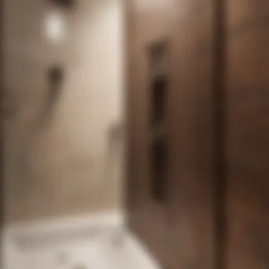 Bronze Tile Trim Shower Niche