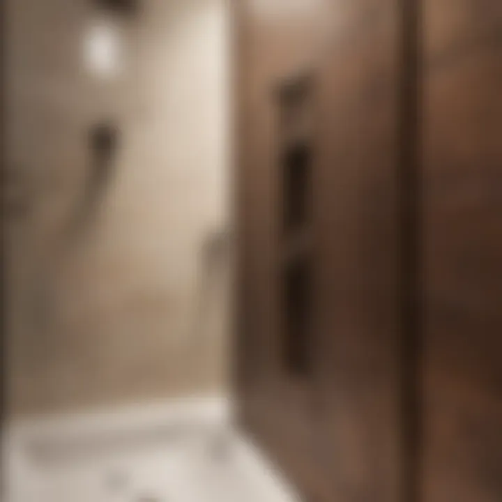 Bronze Tile Trim Shower Niche