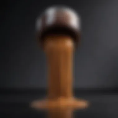 Close-up of a heat-resistant brown paint can