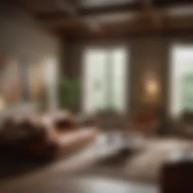 Brown Wiremold integrated within a stylish living room