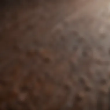Close-up of brown Wiremold highlighting its texture and finish