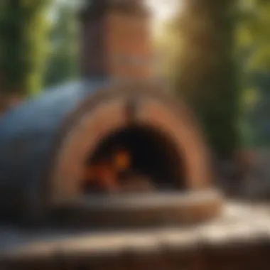 Outdoor pizza oven fireplace construction materials